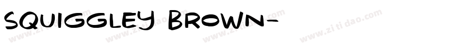 Squiggley Brown字体转换